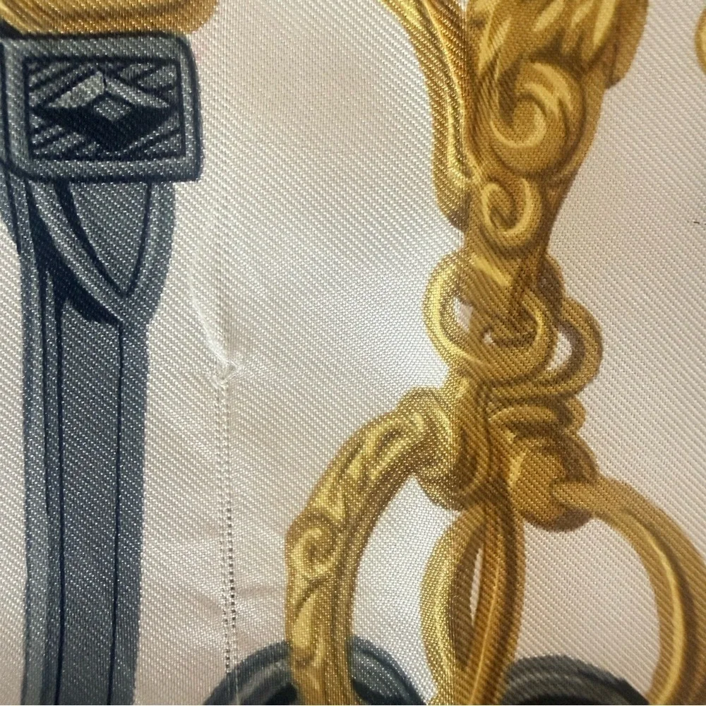 Hermes Brides de Gala 100% Silk Scarf in Blue